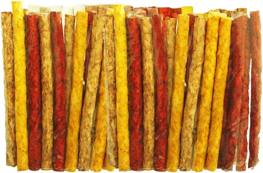 Palitos De Carnaza Sabores Variados - 100Pzas Palitos De Carnaza Sabores Variados - 100Pzas